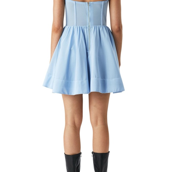 NWT Bardot Hart Corset Mini Dress In Artic Blue XS - Picture 8 of 9